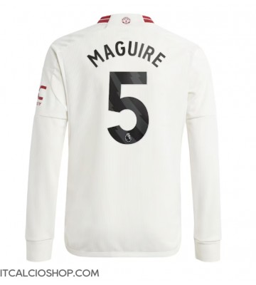 Manchester United Harry Maguire #5 Terza Maglia 2023-24 Manica Lunga